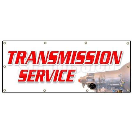 Signmission TRANSMISSION SERVICE BANNER SIGN tranny repair fix auto repair B-96 Transmission Service
